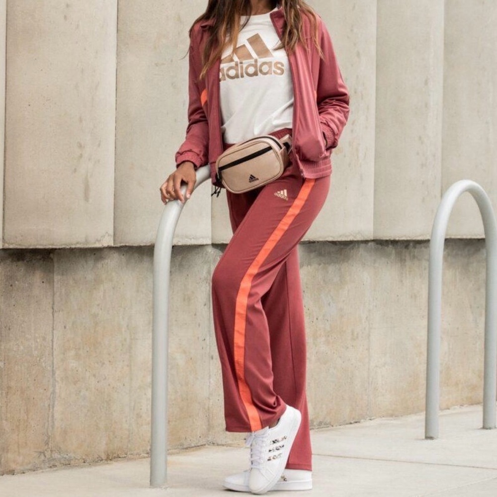 Adidas Women's Rose and Coral tracksuit size 12-14